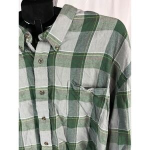 Saddlebred Big & Tall 3XL Flannel Plaid Button Down‎ Long Sleeve Shirt Mens